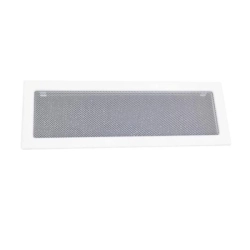 Mřížka krbová s rámečkem a síťovinou LKM, 170 x 490 mm, bílý lak 0717