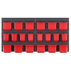 Organizér závěsný s 20 boxy, 800 x 165 x 400 mm