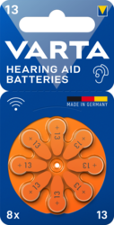 VARTA Hearing Aid Battery 13 BLI 8