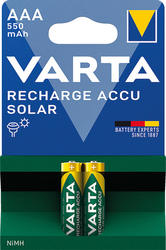 Rechearge Accu Solar 2 AAA 550 mAh 