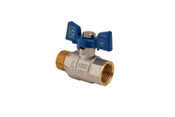 Kulový kohout motýl, modrý, KR.218.B 1/2"FM | KR.218.B 1/2"FM