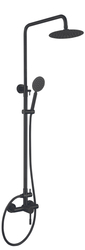Sprchový sloup s baterií, SUS-003-J BLACK, černá | SUS-003-J BLACK