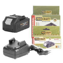 Sada aku baterie Procraft 20/4 + nabíječka Procraft 20/1 | S20/4-20/1