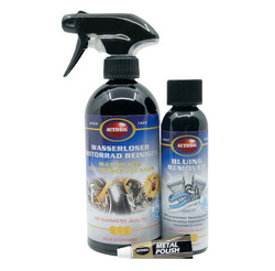 AUTOSOL® Sada na motorku Waterless Cleaner a Bluing Remover