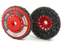Čistící kotouč na sklolaminátové podložce černý BKR 115mm xM14
