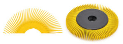 Bristle kotouč úhlový žlutý- set 8x lamela - 150x50 mm P80 + 1x upínací příruba 