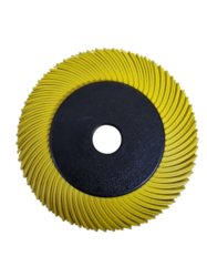 Bristle kotouč radiální žlutý - set 8x lamela - 150x50 mm P80 + 1x upínací příruba 