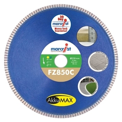 230x22 mm FZ850 AkkuMAX - Diam. vypouklý řezací kotouč na obklady PREMIUM PROFI MARCRIST