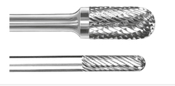 6x16x6 mm, Tvar C - Tvrdokovová rotační fréza G-WENDT