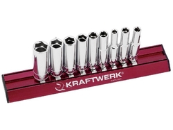 Sada 1/4" nástavců 3/16"-1/2" /50mm 9ks MAGALU PROFI Line