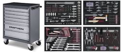 Dílenský vozík B107 7 zásuvek + nářadí 4 moduly 339ks COMPLETO EVA Basic Line