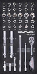 AKCE KW Sada gola 3/8" s příslušenstvím 40ks "S" Basic Line