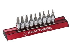 Sada nástavců 1/4" Torx 5-TX TS08-TS40 /38mm s otvorem (5-hvězdička) 9ks MAGALU PROFI Line