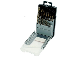 Sada vrtáků do kovu 1,0-10,0mm /0,5mm cobaltové HSS-Co DIN338 19ks PROFI Line