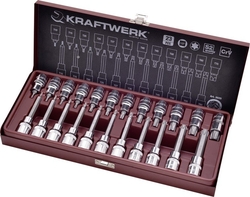 AKCE KW Sada nástavců 1/2" Torx T10-T70 /55mm + T10-T60 /100mm 23ks PROFI Line