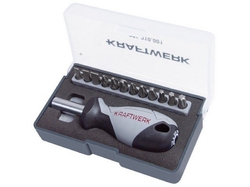 Sada bitů 1/4" + magnetický šroubovák krátký 13ks Basic Line