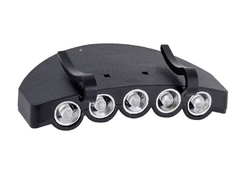 LED svítilna 6,0V 5 LED na kšiltovku (včetně 2x CD2032 baterií) PROFI Line