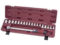 Momentový klíč 1/2" 40-200Nm s příslušenstvím ergokraft 19ks Automotive