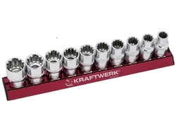 Sada 1/2" nástavců COMBI 10-19 /38mm 10ks MAGALU PROFI Line