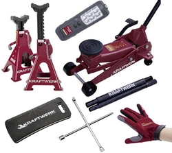 Sada nářadí pro pneuservisy + zvedák KR-38101 6ks Automotive