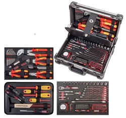 Sada nářadí 1/4" VDE 1000V 123ks - ALU kufr PROFI Line