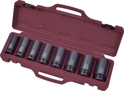Sada nástavců 3/4" 26-38mm prodloužené kované 8ks PROFI Line