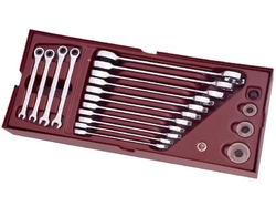 Sada klíčů ráčnových CLICKRAFT COMBINATION + DOUBLE RATCHET 15ks COMPLETO PROFI Line