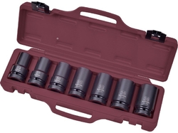 Sada nástavců 1" 24-38mm prodloužené kované 7ks PROFI Line
