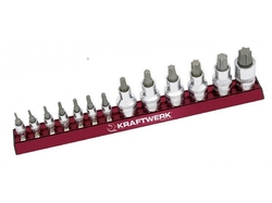 Sada 1/4" + 1/2" nástavců Torx T08-T30 /38mm + T40-T70 /56mm 13ks MAGALU PROFI Line