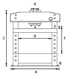 Ruční/nožní hydraulický lis WPP 15 E