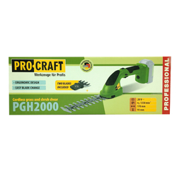 Procraft zahradní aku sada nářadí 20V 5dílů 2 x baterie 4.0Ah s nabíječkou | GARDENSET