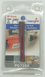 12 mm PG750X - Diamantová vrtací korunka na obklady a dlažbu PROFI 