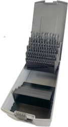 Sada vrtáků do kovu 1,0-6,0mm / 0,1mm válcované HSS-R DIN338 50ks