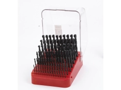 Sada vrtáků do kovu 1,0-10,0mm / 0,1mm válcované HSS-R DIN338 91ks