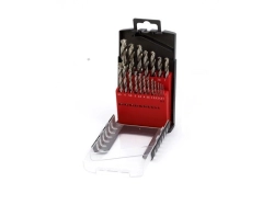 Sada vrtáků do kovu 1,0-10,0mm / 0,5mm vybrušované HSS-G DIN338 19ks