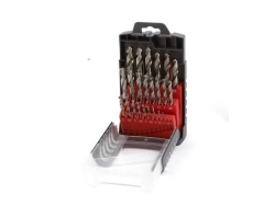 Sada vrtáků do kovu 1,0-13,0mm / 0,5mm vybrušované HSS-G DIN338 25ks