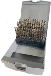Sada vrtáků do kovu 6,0-10,0mm / 0,1mm cobaltové HSS-Co DIN338 41ks