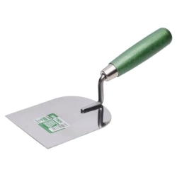 Lžíce štukatérská, 100 mm nerez, dřevěná rukojěť, STALCO