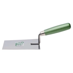 Lžíce trapézová, 140 mm nerez, dřevěná rukojeť, STALCO