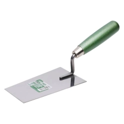 Lžíce trapézová úzká, 140 mm nerez, dřevěná rukojeť, STALCO