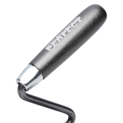 Lžíce zednická lichoběžníková, 140 mm nerez, kalená, dřevěná rukojěť, STALCO PERFECT