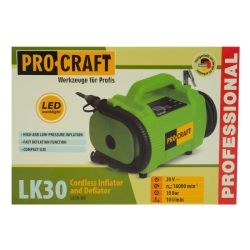 Aku kompresor s ofukovací pistolí LK30 Procraft (bez baterie a nabíječky) | LK30 bb