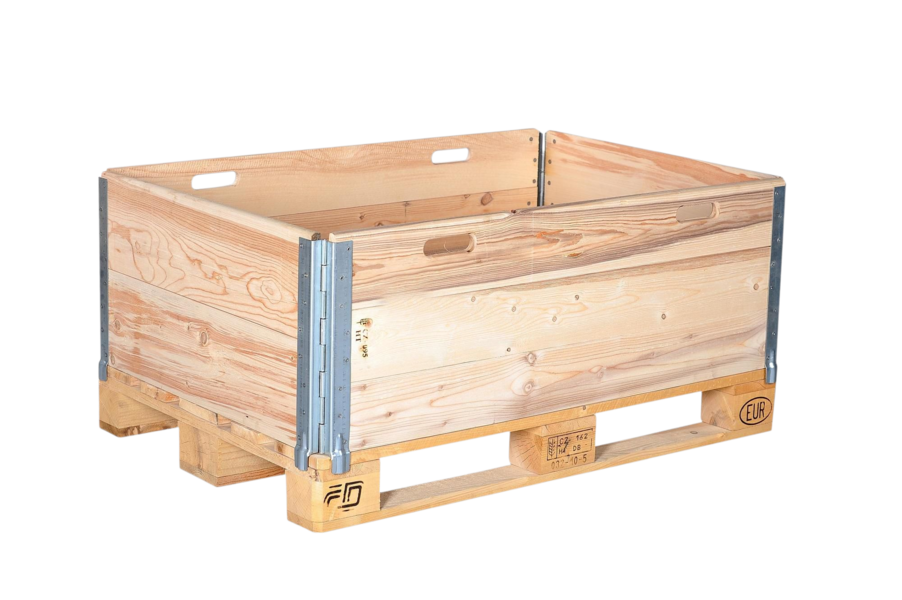 Paletová ohrádka nová bez rukojetí - 1200x800x400 mm IPPC/HT 