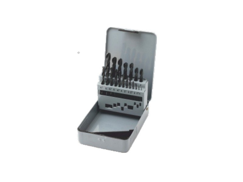 Sada vrtáků do kovu 1,0-10,0mm / 0,5mm válcované HSS-R DIN338 19ks