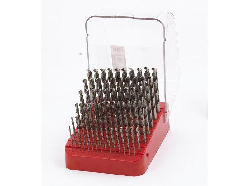 Sada vrtáků do kovu 1,0-10,0mm / 0,1mm vybrušované HSS-G DIN338 91ks