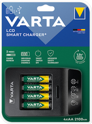 LCD Smart Charger+ 4x AA 56706 2100mAh